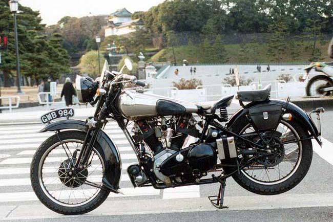 Mr. Shinya Hirose with his Brough Superior SS100